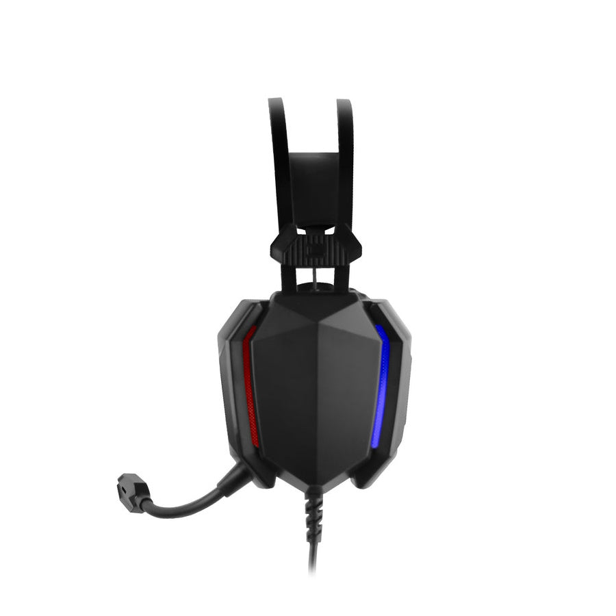 AUDÍFONOS GAMER PERFECT CHOICE ONFALL PRO, ALÁMBRICO, NEGRO, 3.5MM, 2.2Mts