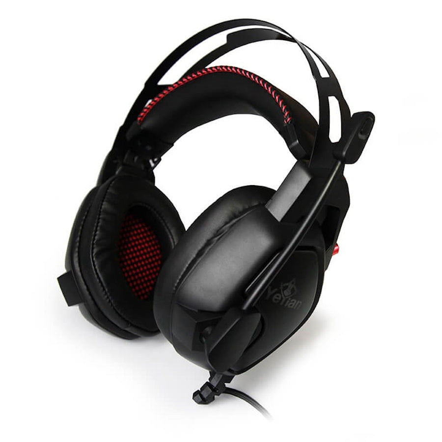 AUDÍFONOS GAMER YEYIAN VICIOUS SERIE 3000, ALÁMBRICO, NEGRO, 3.5MM, 2Mts