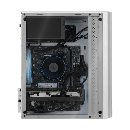 PC GAMER BASIC CASE WHITE, AMD Ryzen 5 5500, NVIDIA RTX 3050, 16GB RAM, 500GB NVME