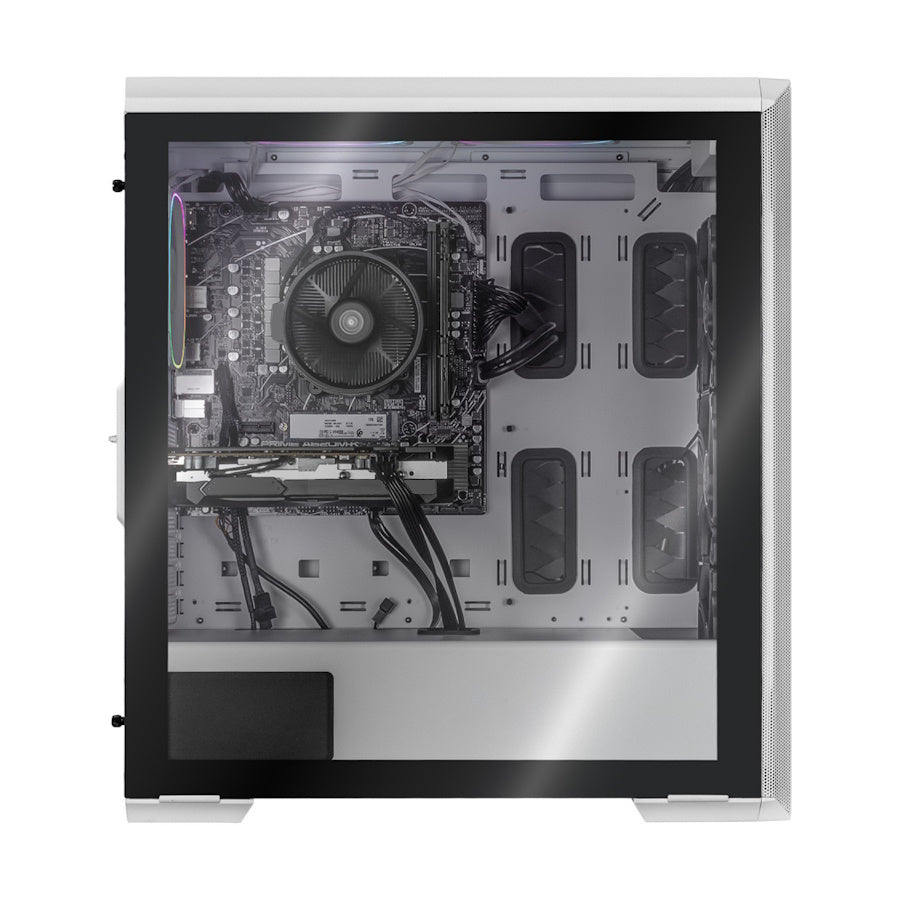 PC GAMER XPG DEFENDER WHITE PRO MIDDLE, AMD Ryzen 5 5500, NVIDIA RTX 3050, 16GB RAM, 500GB NMVE