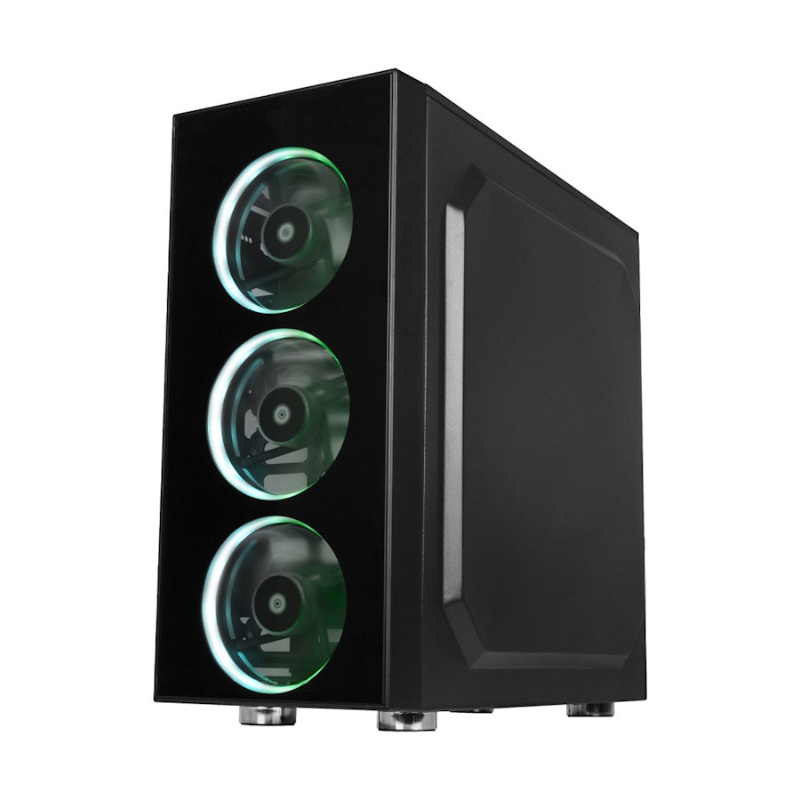 PC GAMER BLACK CASE, AMD Ryzen 5 5600G, Radeon Graphics, 8GB RAM, 250GB SSD