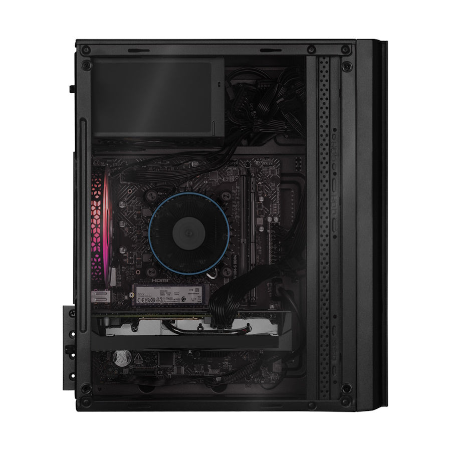 PC GAMER BASIC CASE WHITE, Intel Core i3-10105F, AMD Radeon RX 6500 XT, 16GB RAM, 500GB NVME