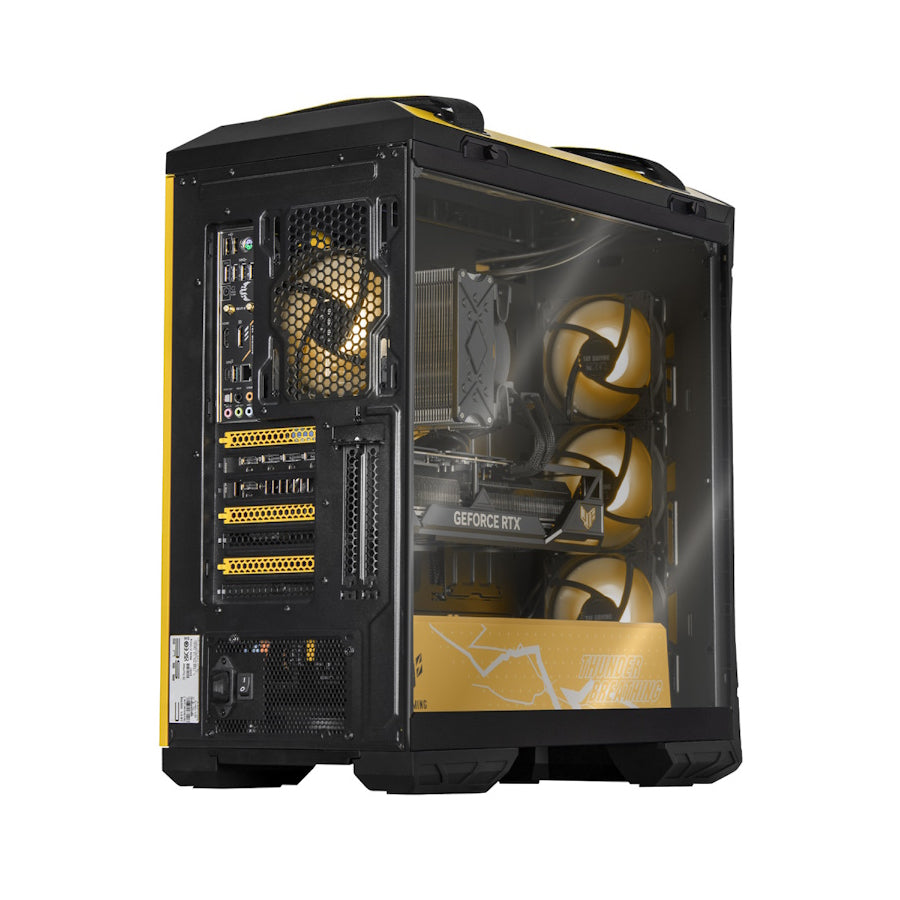 PC GAMER ASUS TUF YELLOW, AMD Ryzen 9 5900X, NVIDIA RTX 4060 Ti, 32GB RAM, 1TB NVME