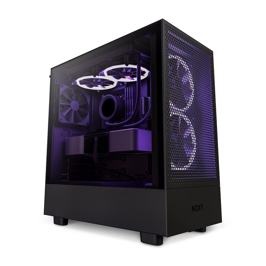 PC GAMER NZXT H5 BLACK LITE, AMD Ryzen 5 5600X, NVIDIA RTX 4060, 16GB RAM, 1TB NVME