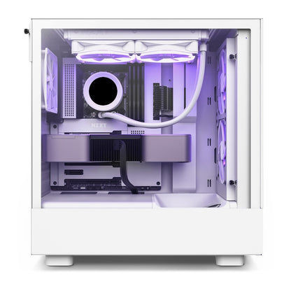 PC GAMER NZXT H5 WHITE LITE, AMD Ryzen 5 5600X, NVIDIA RTX 4060, 16GB RAM, 1TB NVME